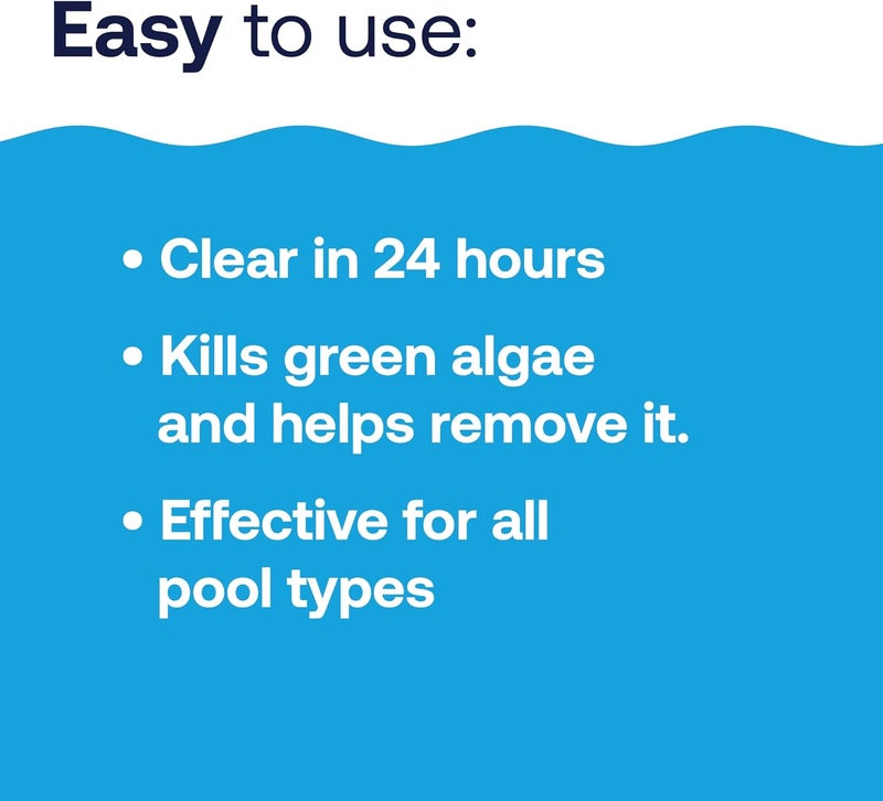 HTH 52038 Swimming Pool Care Green to Blue, Advanced Shock System, 2-Step Swimming Pool Care Solution, 1 Kit - Image 3